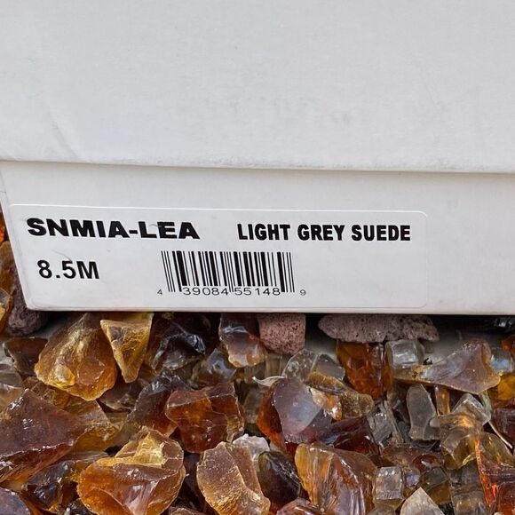 SOMETHING NAVY Mia Boots Light Grey Suede Leather Knee High SZ 8.5M New (NIB) - Picture 9 of 10